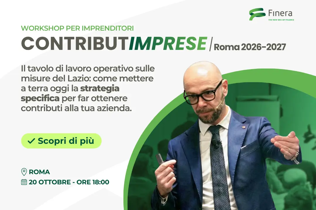 ContributImprese Roma 2026-2027, workshop per imprenditori