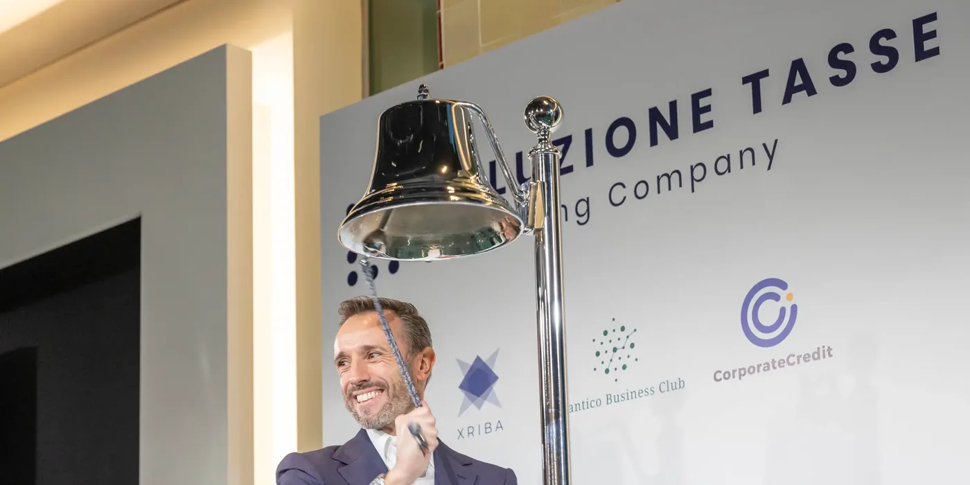 La cerimonia della campanella per la quotazione in Borsa del Gruppo Allcore